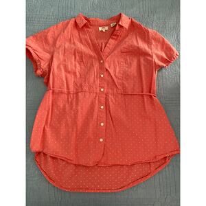 Womens Levis XL Button Down Shirt Pink